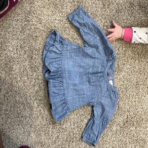 Long sleeve jean shirt